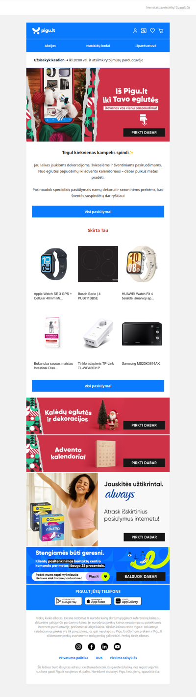 Gal jau laikas ruoštis šventėms?