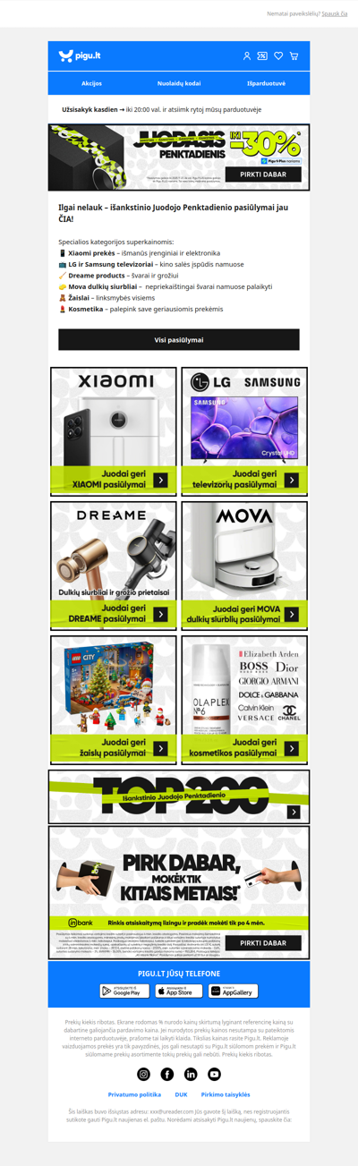 👋 Bičiuli, ar matei išankstinio Juodojo Penktadienio pasiūlymus?