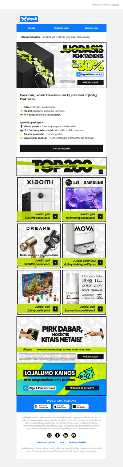 👋 Bičiuli, Išankstinis Juodasis Penktadienis ne ką prastesnis už Juodąjį Penktadienį! 🎉