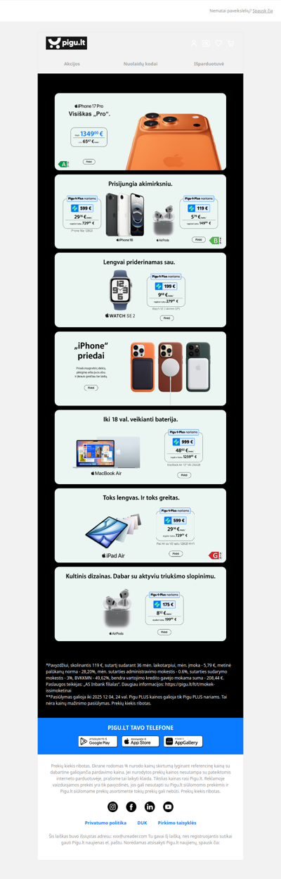 Ypatingi Apple pasiūlymai!