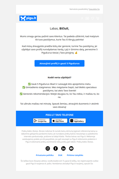 Ar galime atšvęsti Tavo gimtadienį kartu? 🎂