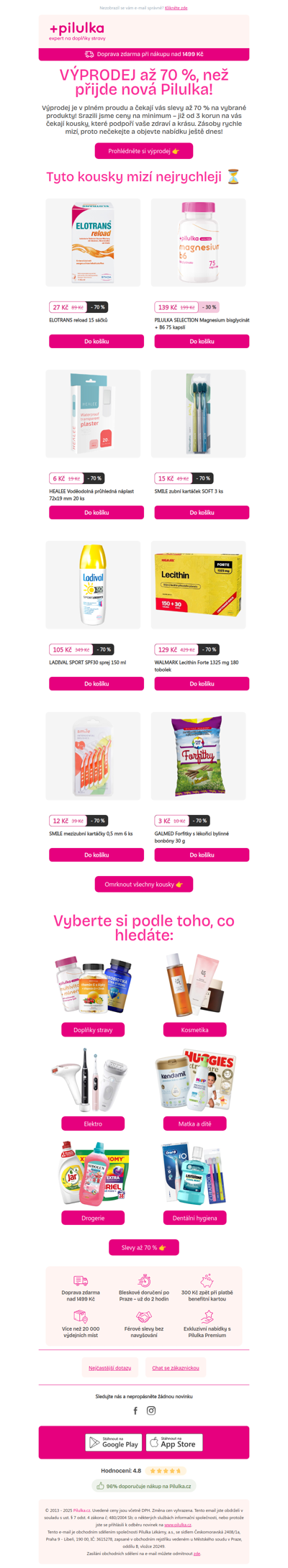 VÝPRODEJ už od 3 Kč 🔥