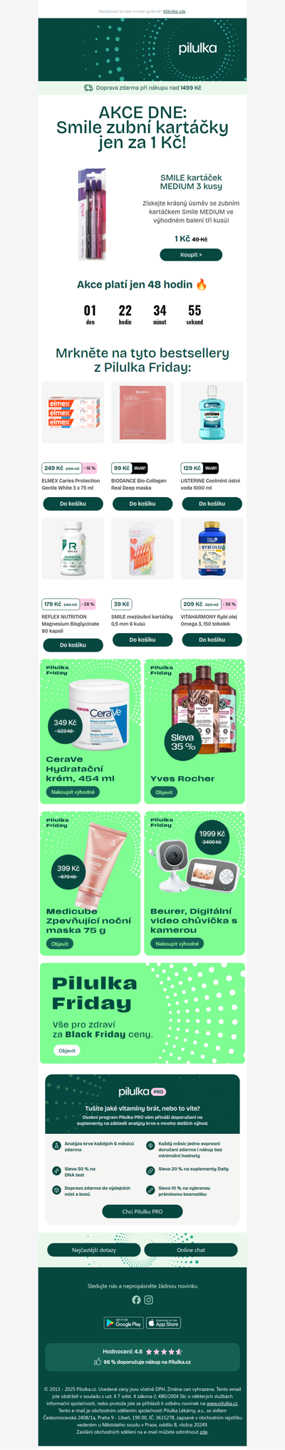 AKCE DNE: Zubní kartáčky SMILE jen za 1 Kč 🪥 Pouze 48 hodin 🔥