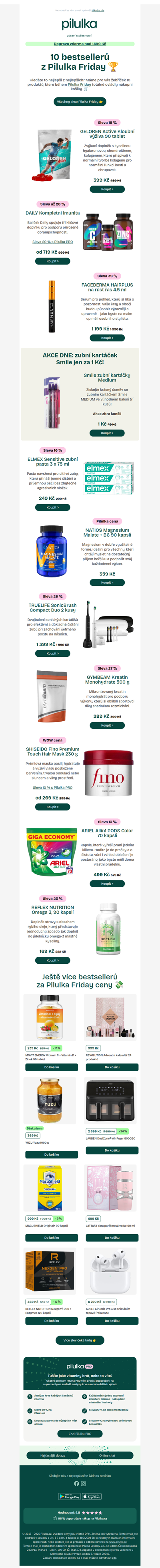 TOP 10 z Pilulka Friday 🔥