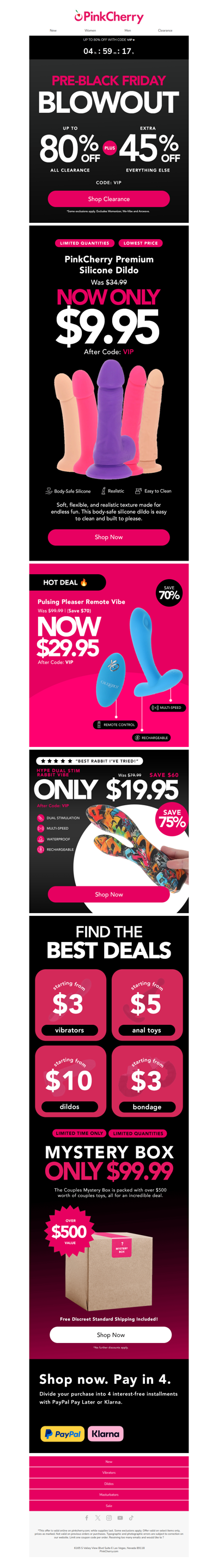 Only $9.95?! Last Chance for Premium Dildos! ⏰