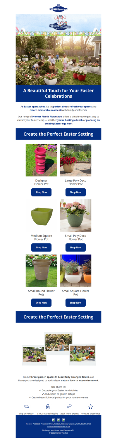 Style Your Easter with Pioneer Flowerpots🌸🐰