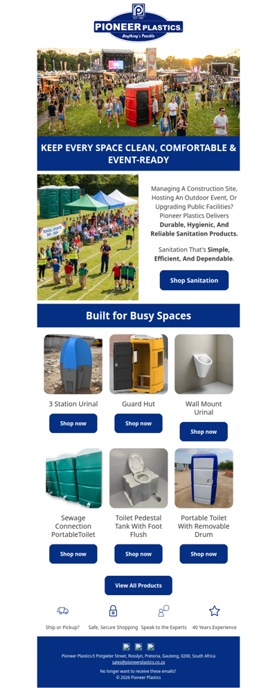 🚽 Sanitation Solutions Built for Every Space!