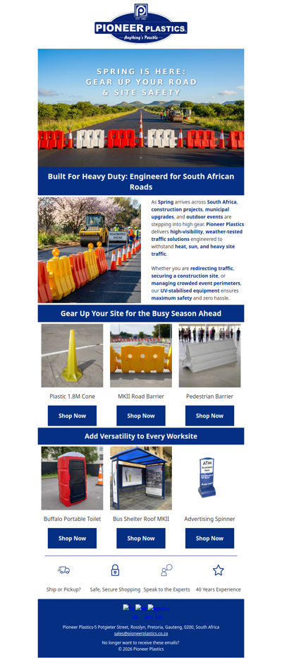 🚧 Spring into Safety: Gear Up Your Road & Site Projects