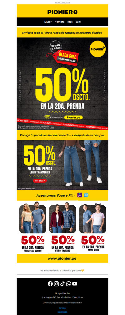 ¡La 2da prenda a MITAD DE PRECIO🔥!