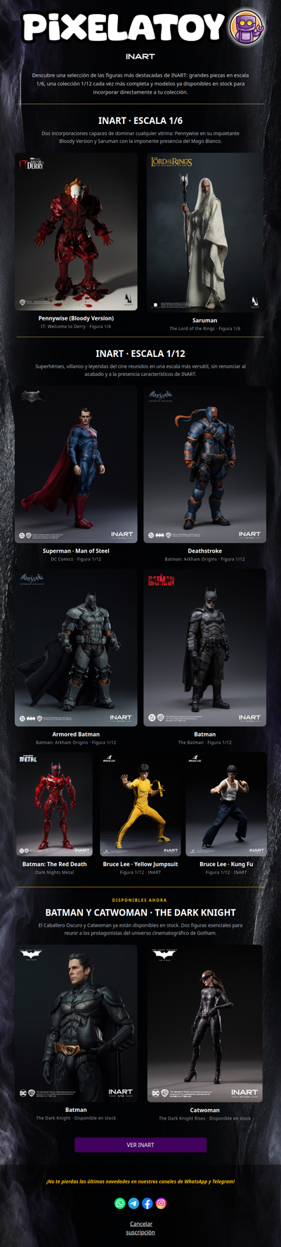 ✨ El universo INART se expande: figuras 1/6, 1/12 y piezas ya en stock