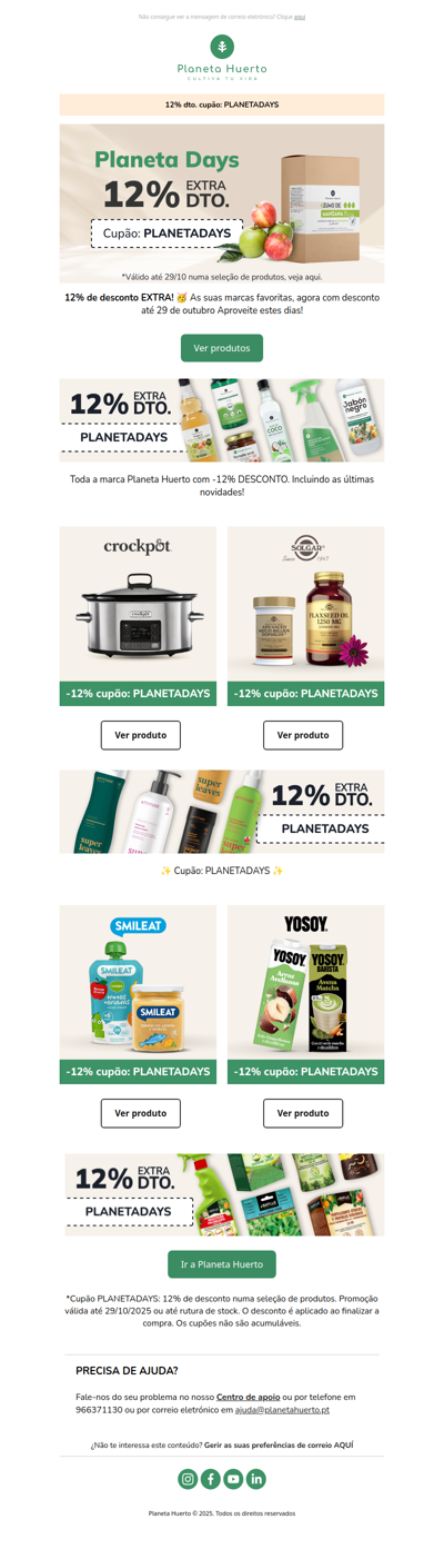 -12% desconto EXTRA! 🎉