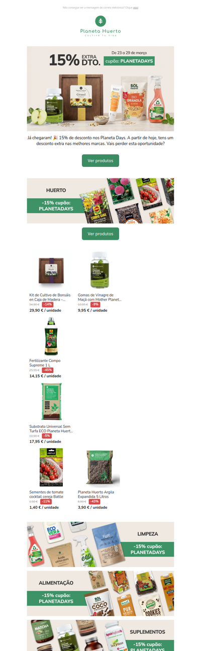 -15% Planeta Days! 🎉