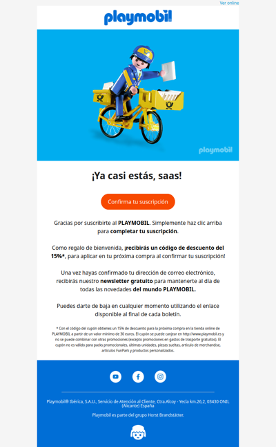 Sólo un paso más para recibir el Newsletter