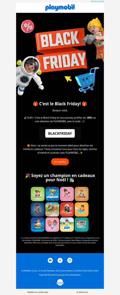 ⏰ Youhou ! C'est le Black Friday