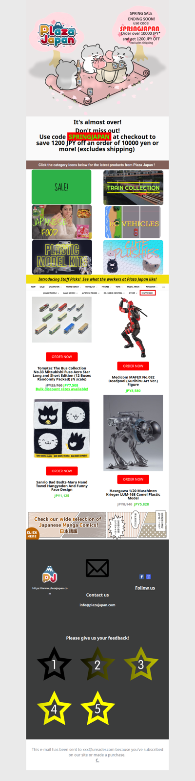 SPRING SALE STARTS NOW!