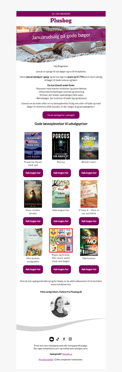 Januarudsalg! Spar op til 75% på bøger📖