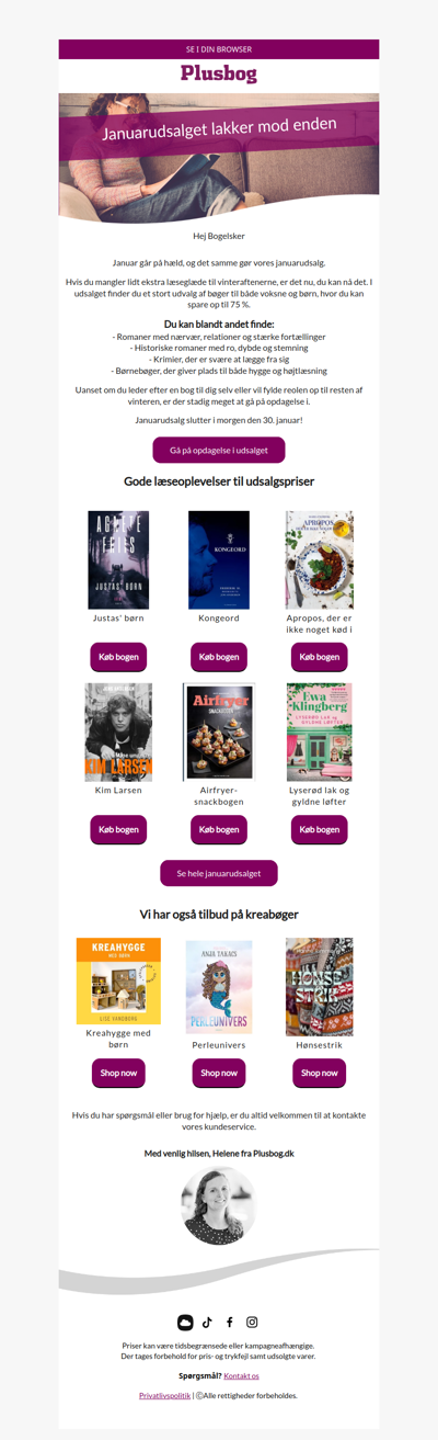 Sidste chance for januarudsalg!