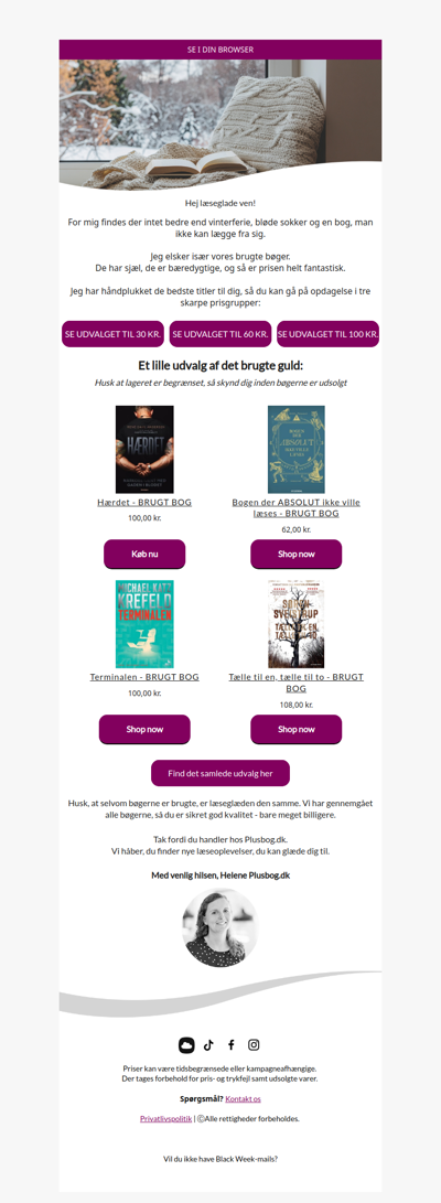 Brugte favoritter til ferien (Priser fra 30 kr.) 📖