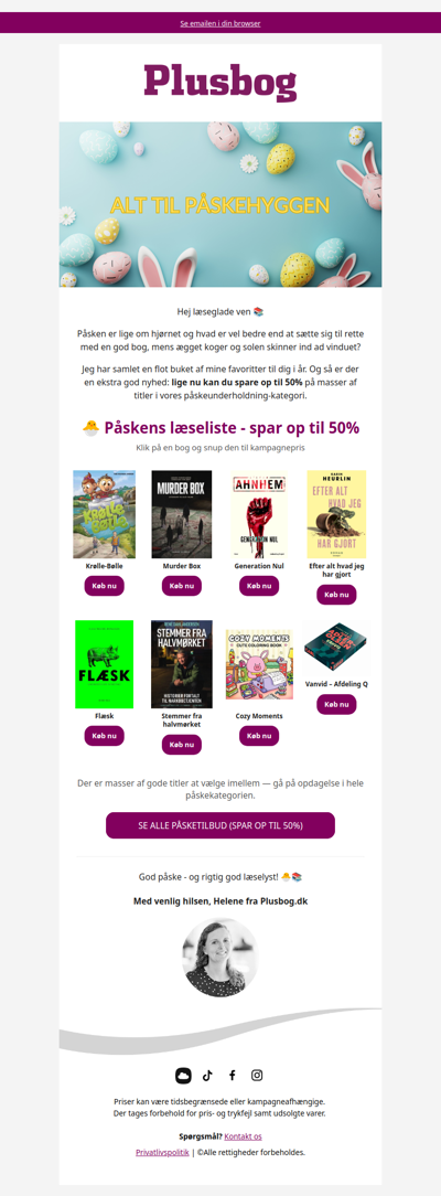 Spar op til 50% på påskens bedste bøger🐣