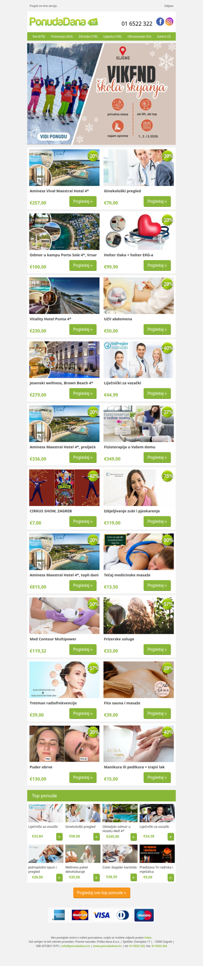 ✔ Aminess Vival Maestral Hotel 4 | Ginekološki pregled | Odmor u kampu Porto Sole 4, Vrsar | Holter tlaka + holter EKG-a | Vitality Hotel Punta 4 | UZV abdomena | Jesenski wellness, Brown Beach 4