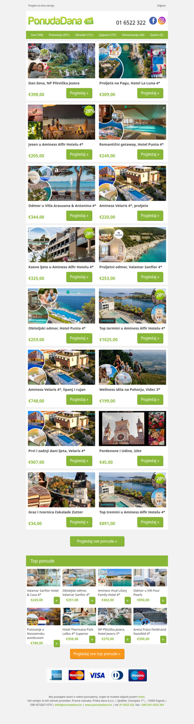 ✔ Dan žena, NP Plitvička jezera | Proljeće na Pagu, Hotel La Luna 4 | Jesen u Aminess Alfir Hotelu 4 | Romantični getaway, Hotel Punta 4 | Odmor u Villa Arausana  Antonina 4 | Aminess Velaris 4, proljeće | Kasno ljeto u Aminess Alfir Hotelu 4