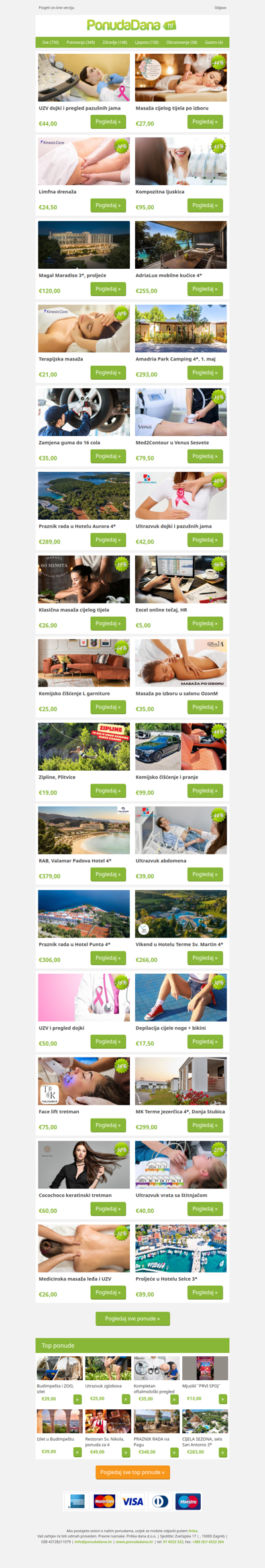 ✔ UZV dojki i pregled pazušnih jama | Masaža cijelog tijela po izboru | Limfna drenaža | Kompozitna ljuskica | Magal Maradiso 3, proljeće | AdriaLux mobilne kućice 4 | Terapijska masaža