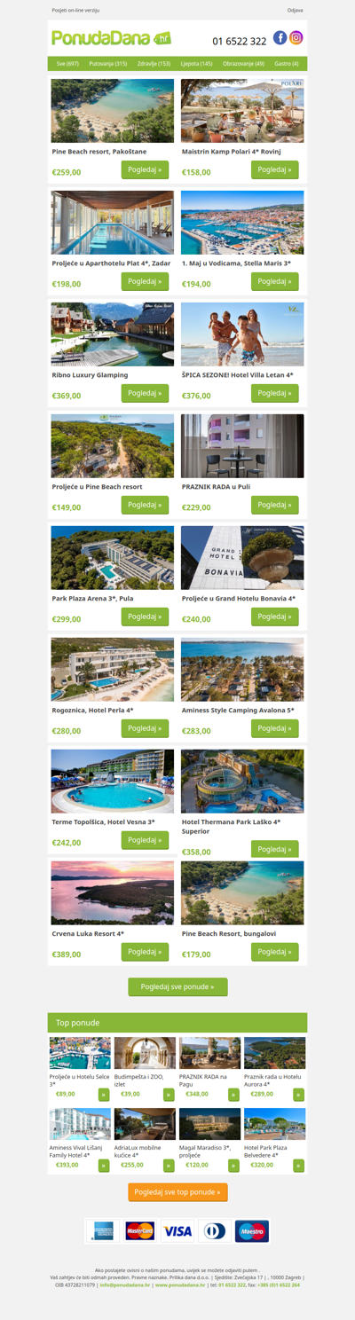 ✔ Pine Beach resort, Pakoštane | Maistrin Kamp Polari 4 Rovinj | Proljeće u Aparthotelu Plat 4, Zadar | 1. Maj u Vodicama, Stella Maris 3 | Ribno Luxury Glamping | ŠPICA SEZONE! Hotel Villa Letan 4 | Proljeće u Pine Beach resort