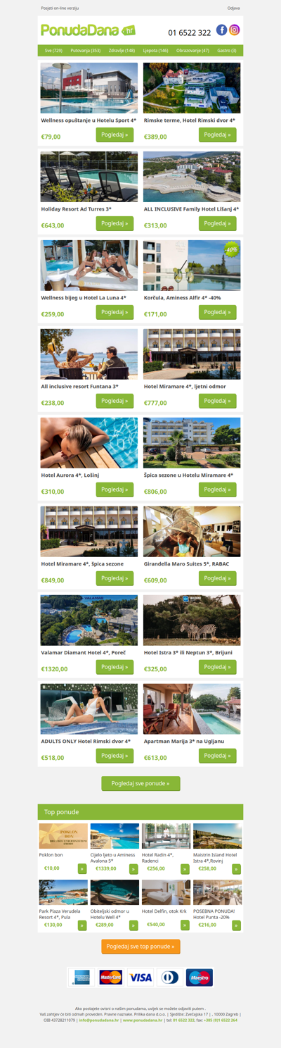 ✔ Wellness opuštanje u Hotelu Sport 4 | Rimske terme, Hotel Rimski dvor 4 | Holiday Resort Ad Turres 3 | ALL INCLUSIVE Family Hotel Lišanj 4 | Wellness bijeg u Hotel La Luna 4 | Korčula, Aminess Alfir 4 -40% | All inclusive resort Funtana 3