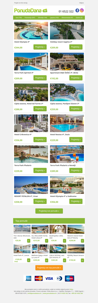 ✔ Hotel Olympia 4 | Holiday resort Sagitta 3 | Terra Park SpiritoS 4 | Apartmani DD ŠOŠIĆ 4, Brela | Cijela sezona, Hotel Ad Turres 3 | Cijela sezona, Paviljoni Slaven 3 | Hotel Crikvenica 4