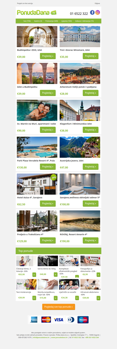 ✔ Budimpesta i ZOO, izlet | Trst i dvorac Miramare, izlet | Izlet u Budimpestu | Arboretum Volcji potok i Ljubljana | Sv. Martin na Muri, apartmani i sobe | Klagenfurt i Minimundus izlet