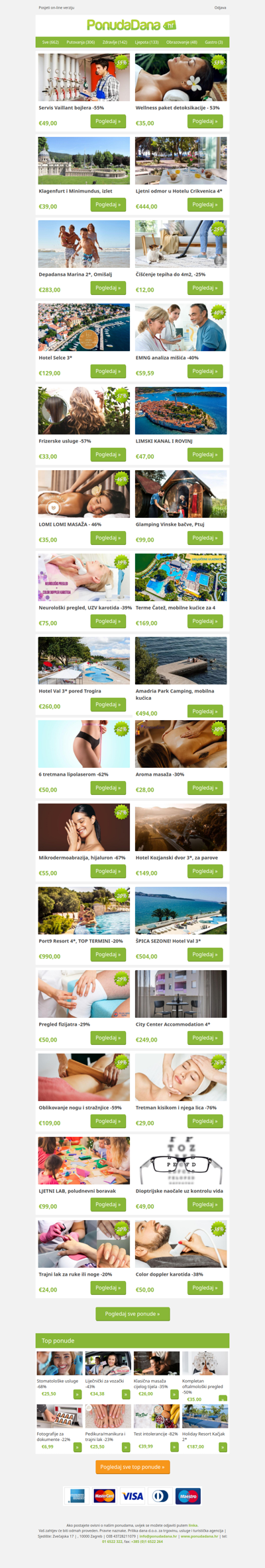 ✔ Servis Vaillant bojlera -55% | Wellness paket detoksikacije - 53% | Klagenfurt i Minimundus, izlet | Ljetni odmor u Hotelu Crikvenica 4 | Depadansa Marina 2, Omišalj | Čišćenje tepiha do 4m2, -25% | Hotel Selce 3