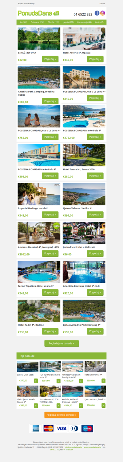 ✔ BIHAĆ I NP UNA | Hotel Astoria 4, Opatija | Amadria Park Camping, mobilna kućica | POSEBNA PONUDA! Ljeto u La Luna 4 | POSEBNA PONUDA! Ljeto u La Luna 4 | POSEBNA PONUDA! Marko Polo 4 | POSEBNA PONUDA! Marko Polo 4