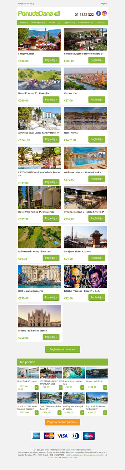 ✔ Sarajevo, izlet | Paklenica, ljeto u Hotelu Riviera 3 | Hotel Krvavec 3, Slovenija | Verona izlet | Aminess Vival Lišanj Family Hotel 4 | Hotel Punta | LAST MINUTE!Aminess Velaris Resort 4