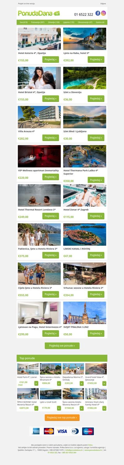 ✔ Hotel Astoria 4, Opatija | Ljeto na Rabu, hotel 3 | Hotel Bristol 4, Opatija | Izlet u Sloveniju | Villa Arausa 4 | Izlet Bled i Ljubljana | VIP Wellness apartman Immortality