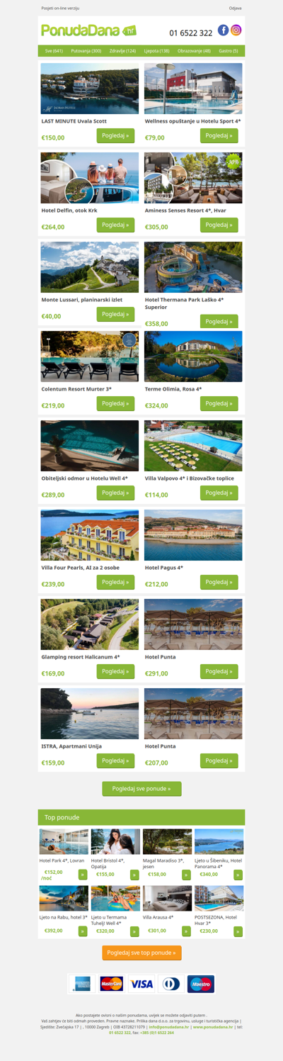 ✔ LAST MINUTE Uvala Scott | Wellness opuštanje u Hotelu Sport 4 | Hotel Delfin, otok Krk | Aminess Senses Resort 4, Hvar | Monte Lussari, planinarski izlet | Hotel Thermana Park Laško 4 Superior | Colentum Resort Murter 3