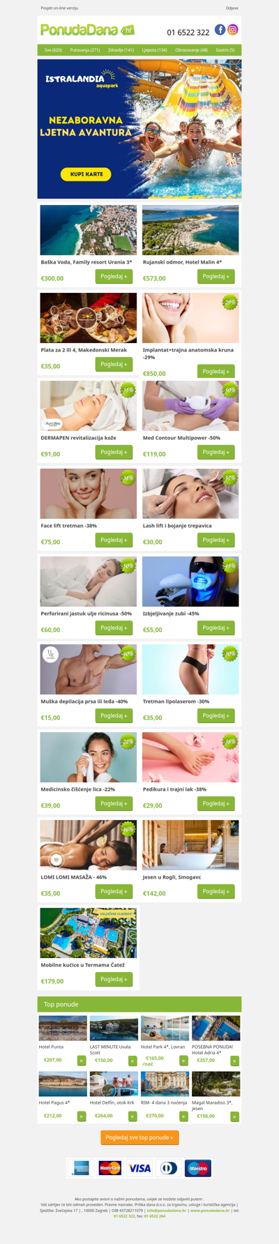 ✔ Baška Voda, Family resort Urania 3 | Rujanski odmor, Hotel Malin 4 | Plata za 2 ili 4, Makedonski Merak | Implantat+trajna anatomska kruna -29% | DERMAPEN revitalizacija kože | Med Contour Multipower -50% | Face lift tretman -38%