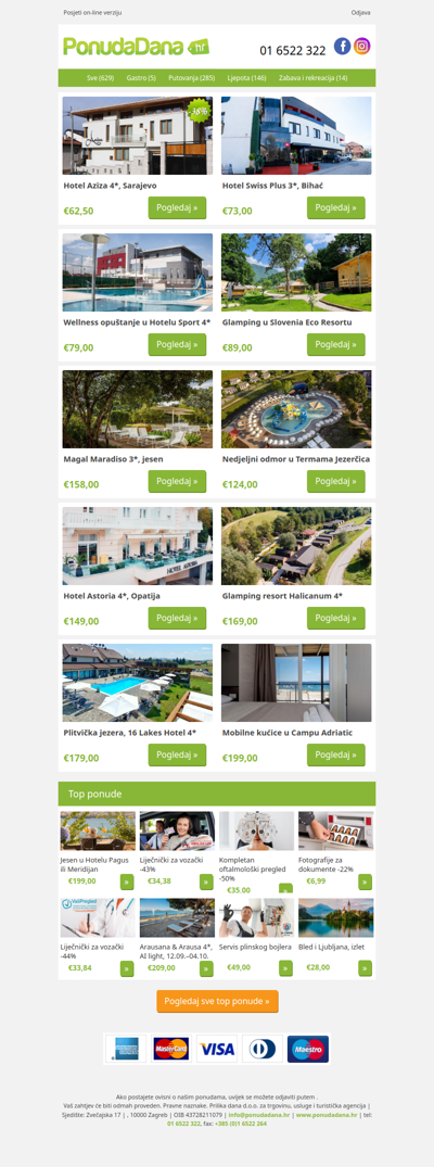 ✔ Hotel Aziza 4, Sarajevo | Hotel Swiss Plus 3, Bihac | Wellness opustanje u Hotelu Sport 4 | Glamping u Slovenia Eco Resortu | Magal Maradiso 3, jesen | Nedjeljni odmor u Termama Jezercica