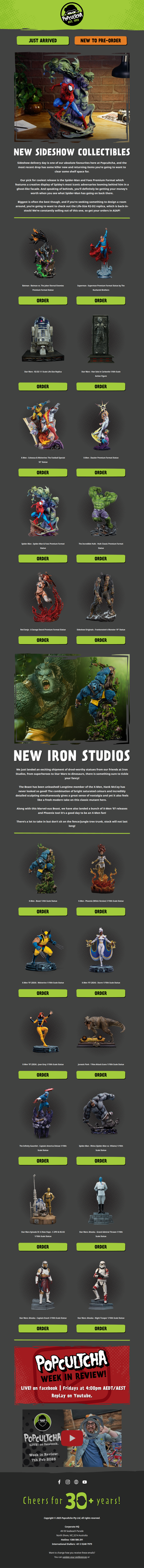 New from Sideshow & Iron Studios!