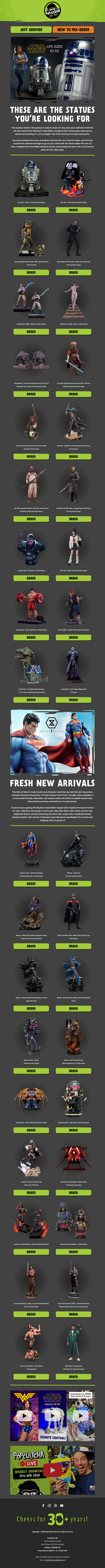 JUST ARRIVED // Statues & Figures!