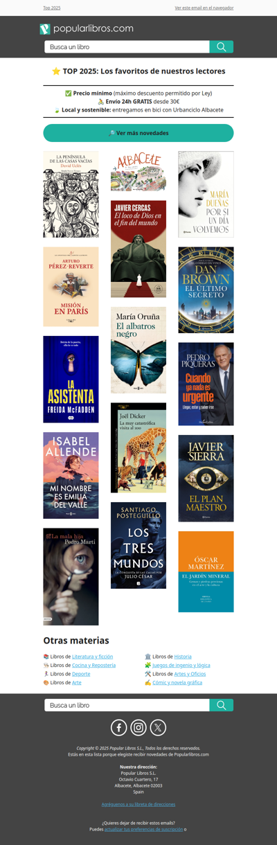 ⭐ TOP 2025: Los favoritos de nuestros lectores