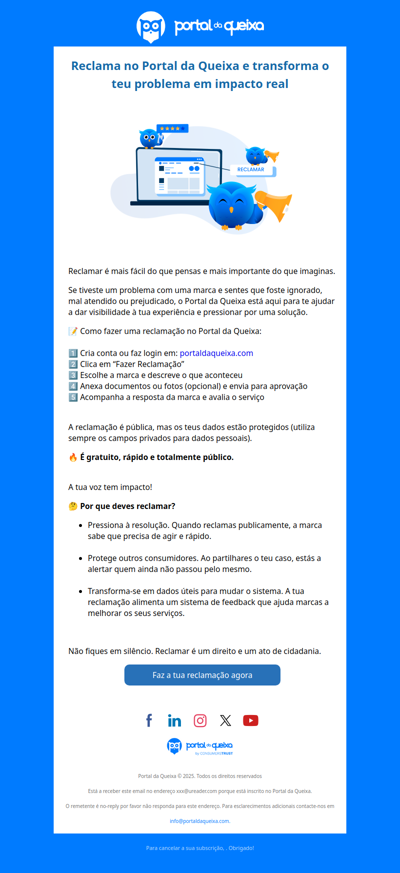 🗣️ Como reclamar no Portal da Queixa e transformar o teu problema em impacto real