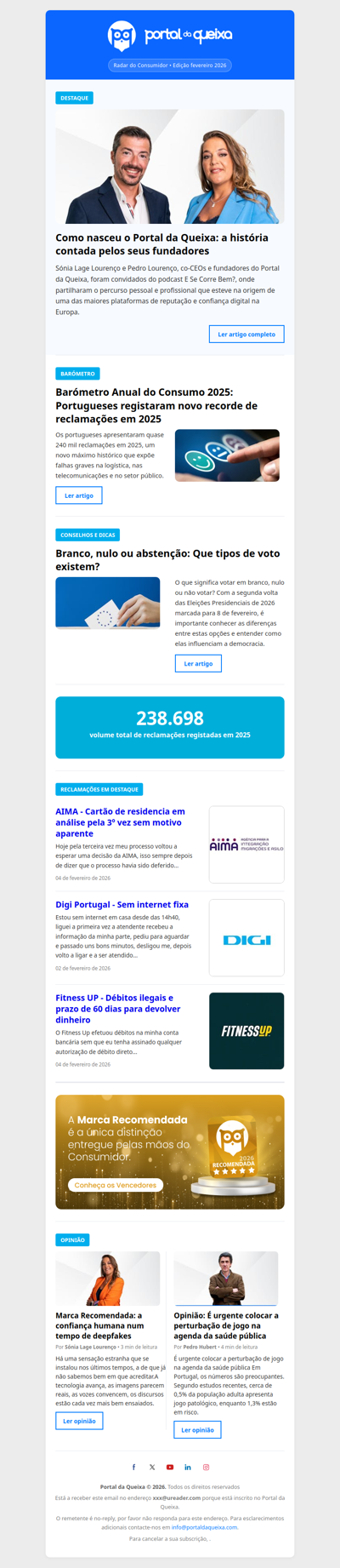 Reclamações Atingem Máximo Histórico em 2025, Revela Barómetro Anual do Consumo