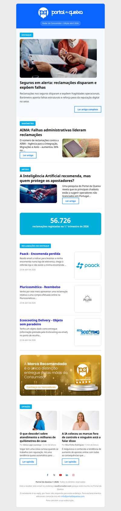 Reclamações nos seguros aumentam em 2026: o que revelam os dados