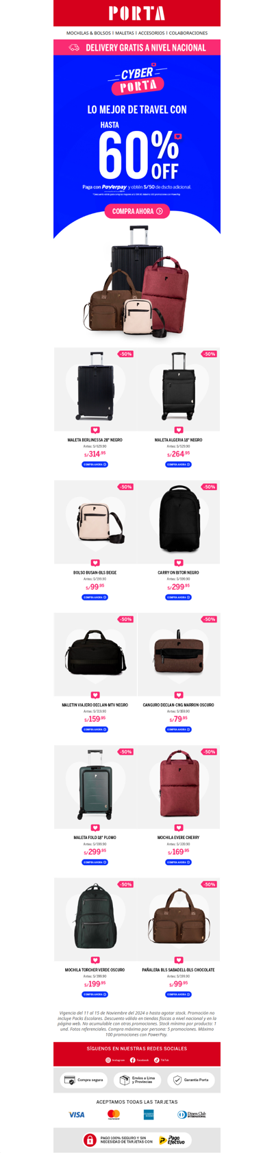 🧳 Equipaje, mochilas y más: Lo mejor de Travel con hasta 60% de descuento. 🎉✨