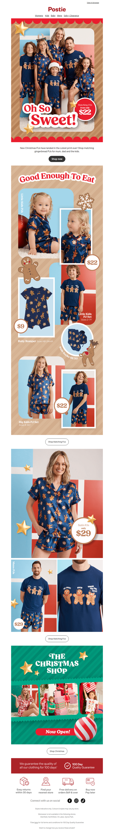 Family Matching Gingerbread PJs! 🍪🎁