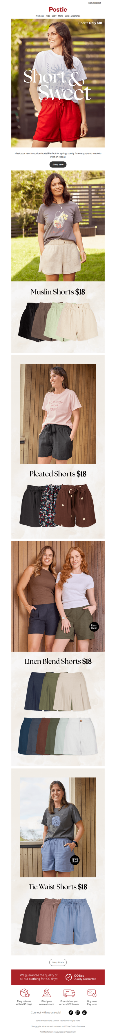 Spring's Calling with NEW $18 Shorts! 🌞