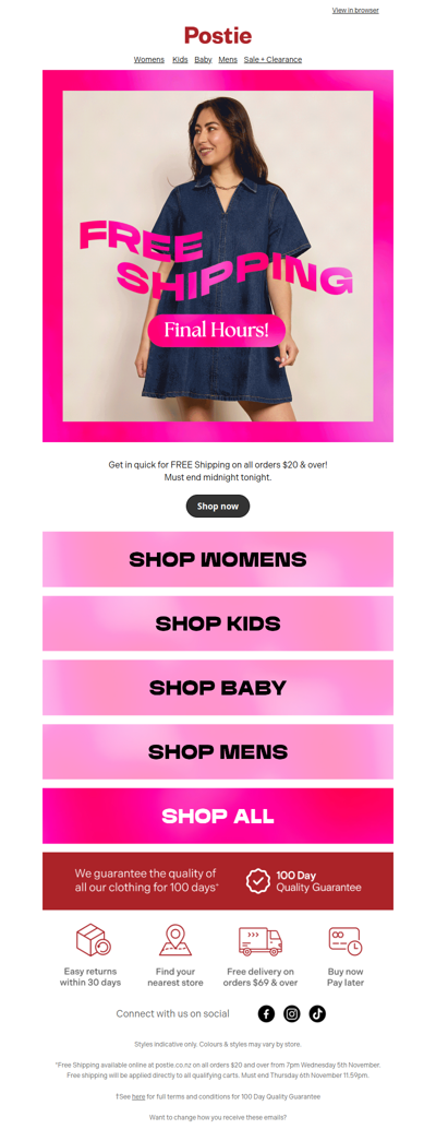 Last Chance for FREE Shipping! 🚚