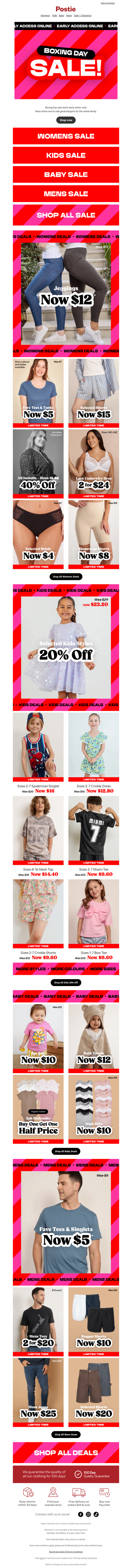 ⚡Unlock Your EARLY ACCESS to Boxing Day – Online Exclusive!🏃‍♀️