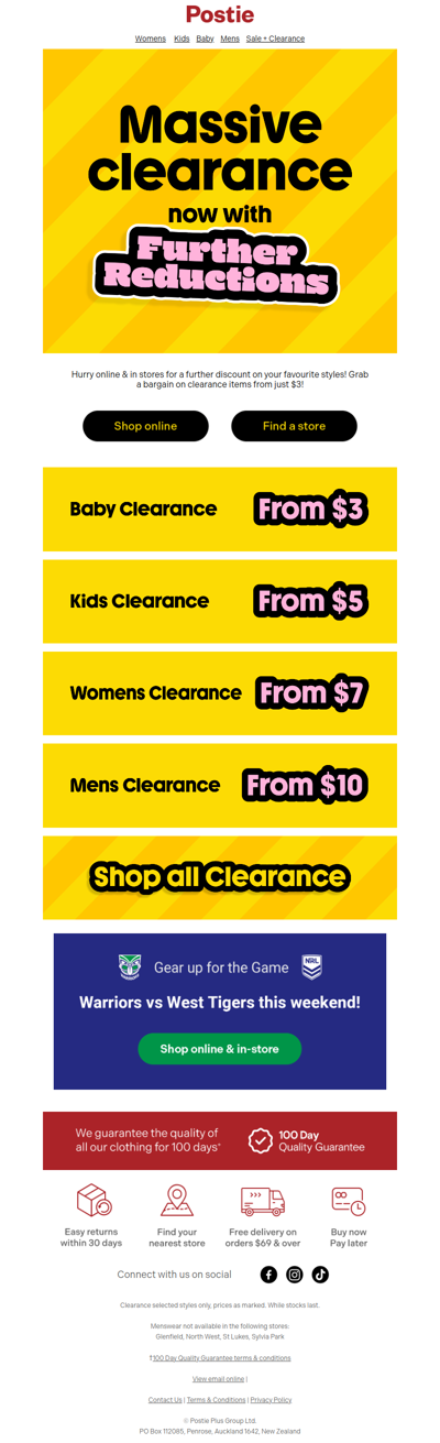 CLEARANCE | Further Reductions! 🚨