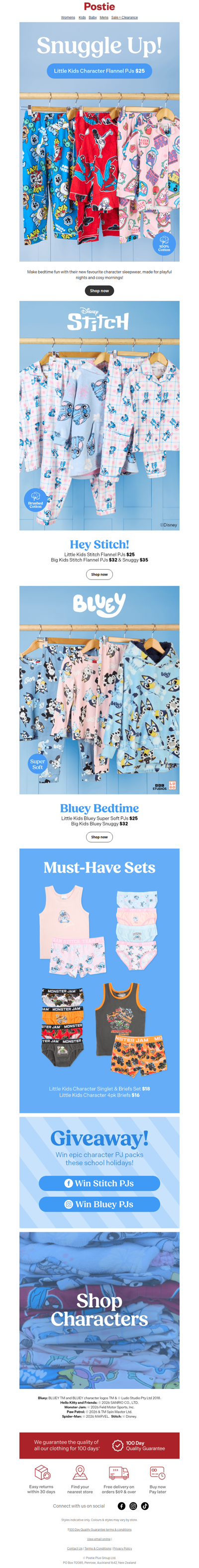 Snuggle Up In New Character Sleepwear! 😄💤